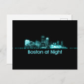 Boston Skyline Briefkaart (Voorkant / Achterkant)
