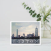 Boston Skyline Briefkaart (Staand voorkant)