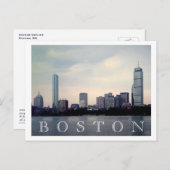 Boston Skyline Briefkaart (Voorkant / Achterkant)