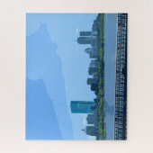 Boston Skyline Charles River Painting Legpuzzel (Verticaal)