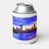 Boston Skyline Charles River Sunset Blikjeskoeler (Blikje Achterkant)