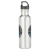Boston Skyline Chorus Logo Water Bottle Waterfles (Achterkant)
