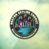 Boston Skyline Chorus Logo Window Cling Raamsticker (Vel 3)