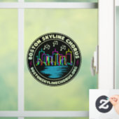 Boston Skyline Chorus Logo Window Cling Raamsticker (Huis)