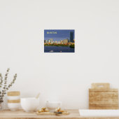Boston Skyline en Charles River Poster (Keuken)