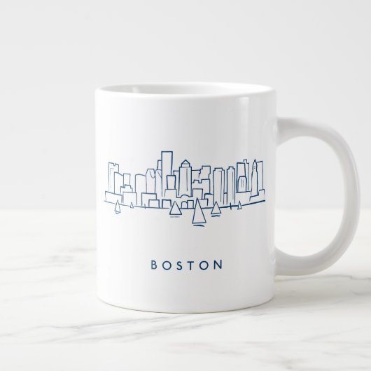 Boston Skyline Extra Grote Beker (Rechts)