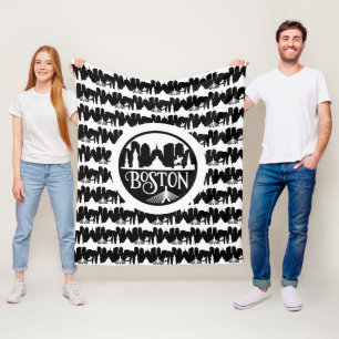 Boston Skyline Fleece Deken