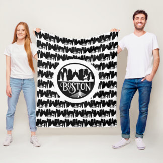 Boston Skyline Fleece Deken