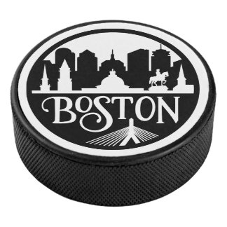 Boston Skyline Hockey Puck