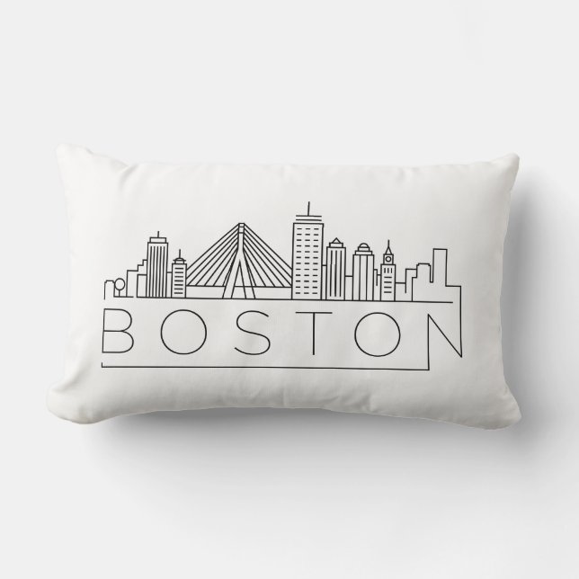 Boston Skyline Kussen (Voorkant)