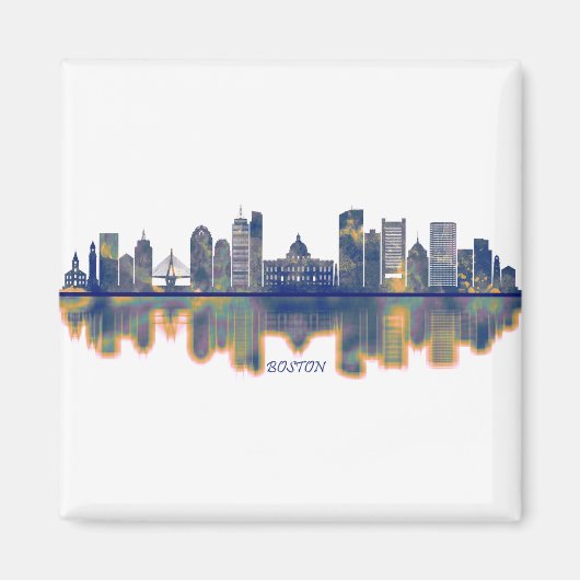 Boston Skyline Magneet (Voorkant)