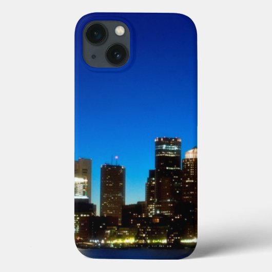Boston skyline met maan Case-Mate iPhone case (Achterkant)