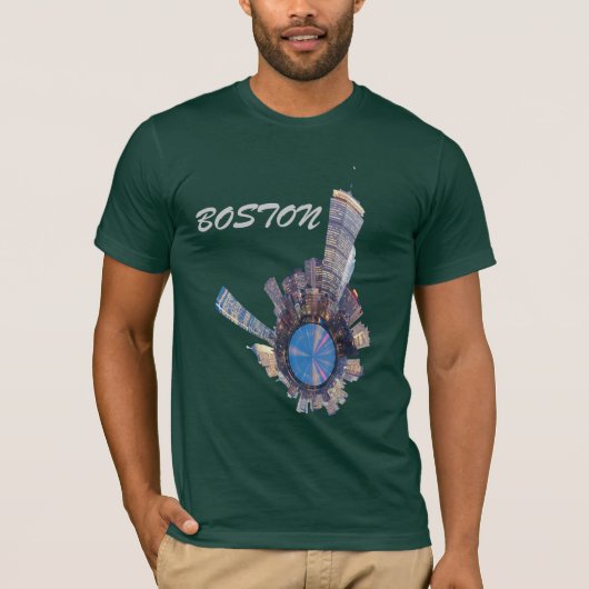 boston skyline mini - planeet t-shirt (Voorkant)