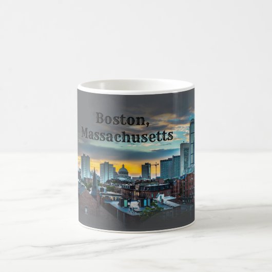 Boston Skyline — Mug de café (Centre)