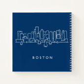 Boston Skyline Notitieboek (Achterkant)