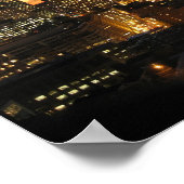 Boston Skyline op Sunset Poster (Hoek)