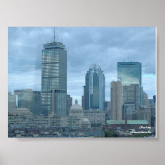 Boston Skyline Poster