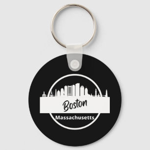 Boston Skyline Silhouette Sleutelhanger