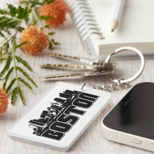 Boston Skyline Sleutelhanger (Voorkant Rechts)