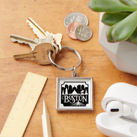 Boston Skyline Sleutelhanger (Bureau)