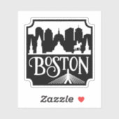 Boston Skyline Sticker (Vel)