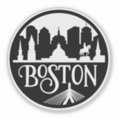 Boston Skyline Sticker (Voorkant)