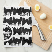 Boston Skyline Theedoek (Quarter Fold)