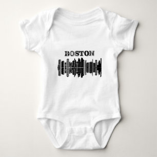 Boston Skyline Typografie Romper