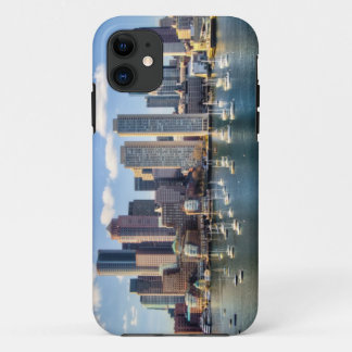 Boston skyline van waterfront iPhone 11 hoesje