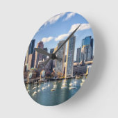 Boston skyline van waterfront ronde klok (Hoek)