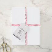 Boston Skyline Wedding Welcome Bag Label Cadeaulabel (Met Touw)