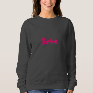"Boston" sneeuwt hete roze - Hoodies & Sweatshirt