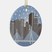Boston Snowflakes Keramisch Ornament (Rechts)