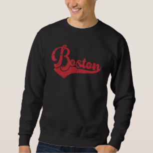 Boston Souvenir Massachusetts Thuisstad vintage Trui