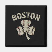 Boston St. Patrick's Day Irish Shamrock Magneet (Voorkant)