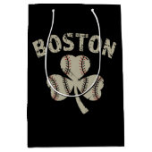  Boston St. Patrick's Day Irish Shamrock Medium Cadeauzakje (Voorkant)