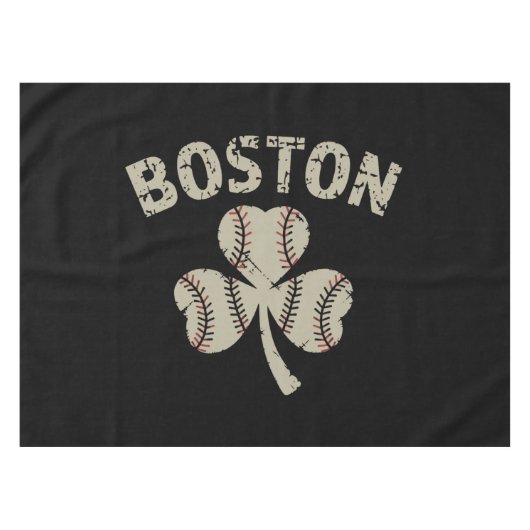 Boston St. Patrick's Day Irish Shamrock Tafelkleed (Voorkant (Horizontaal))