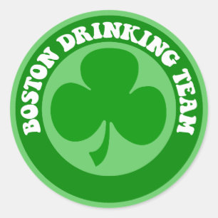 Boston St Patrick's Day Ronde Sticker