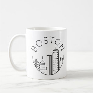 Boston Stadssilhouet, boston ma silhouet Koffiemok
