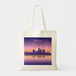 Boston Stadssilhouet, boston ma silhouet Tote Bag
