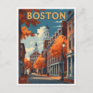 Boston Straat Briefkaart