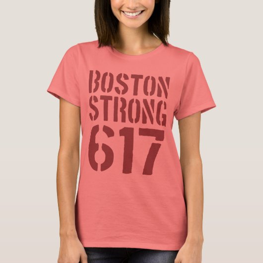 Boston Strong 617 T-shirt (Voorkant)