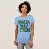 Boston STRONG 617 Typografie T-shirt (Voorkant volledig)