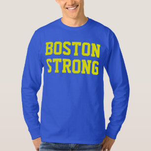 Boston strong blauw geel t-shirt
