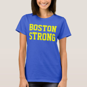 Boston strong blauw geel t-shirt