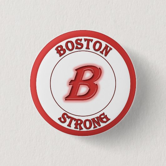 Boston Strong Buttonnen Ronde Button 3,2 Cm (Voorkant)