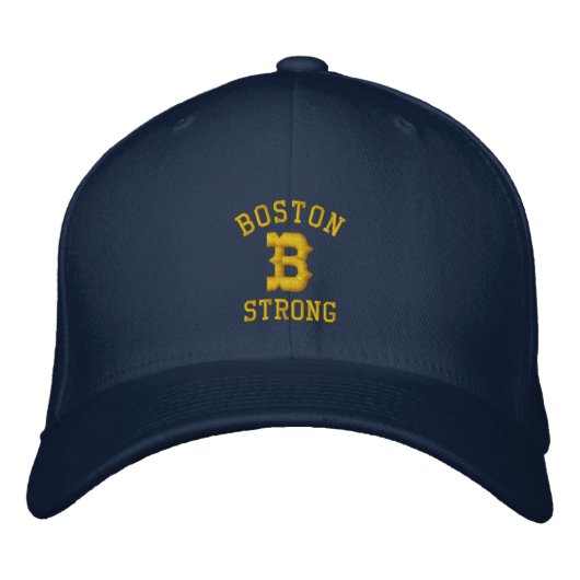 Boston Strong Geborduurde Pet (Voorkant)
