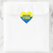Boston Strong Gift Yellow en Blue Hart Sticker (Tas)