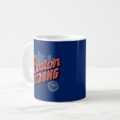 Boston Strong in rood en blauw decor Koffiemok (Voorkant links)