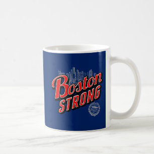 Boston Strong in rood en blauw decor Koffiemok